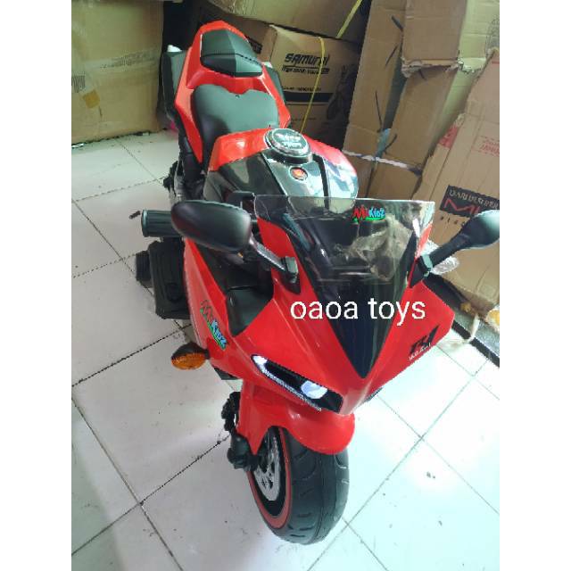 Mainan Motor Aki Cas Anak R1 Makassar