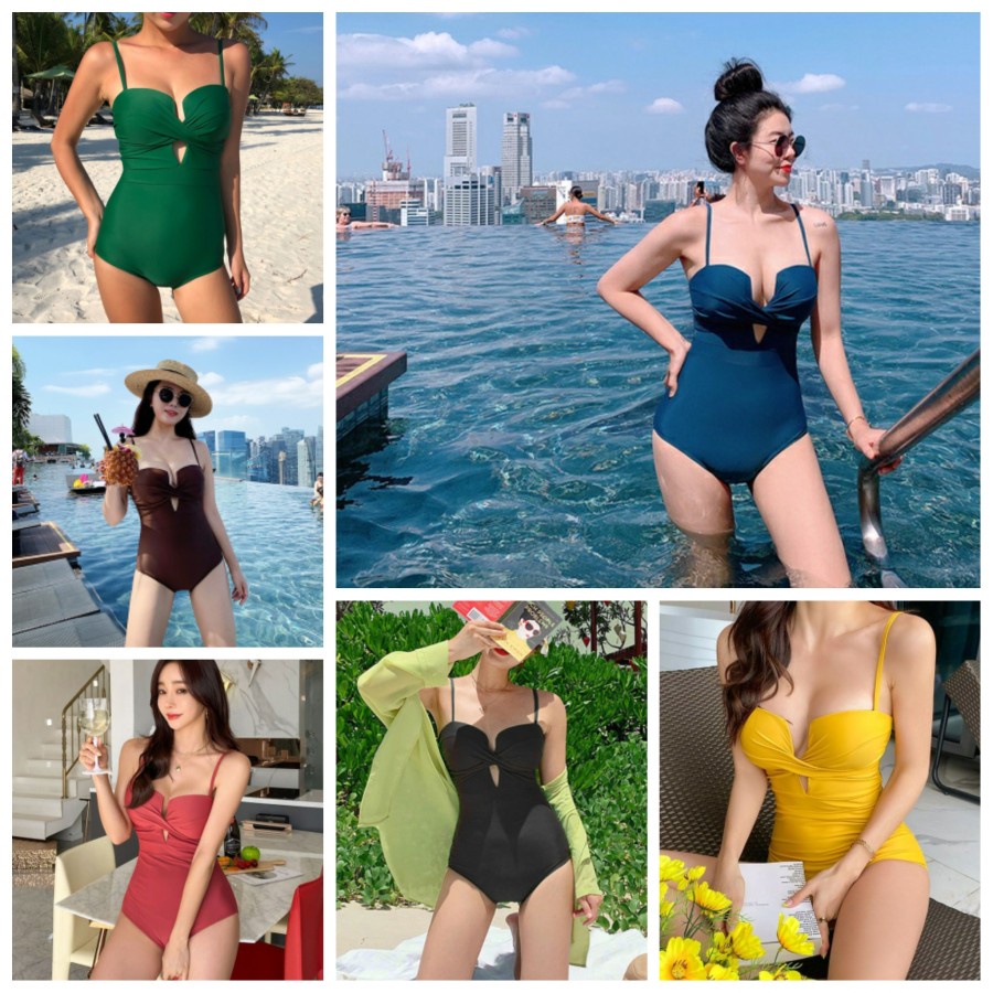 Baju Renang Bikini Wanita Gaya Korea Import / Baju Pantai Swimsuit