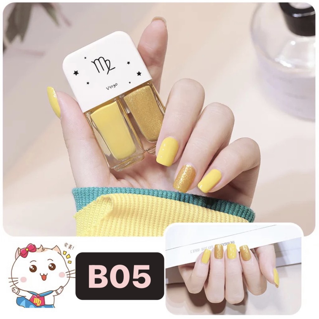 [1.1]BF B01-B30 2In1 Kutek Korean NON Peel Off Nail Polish Set