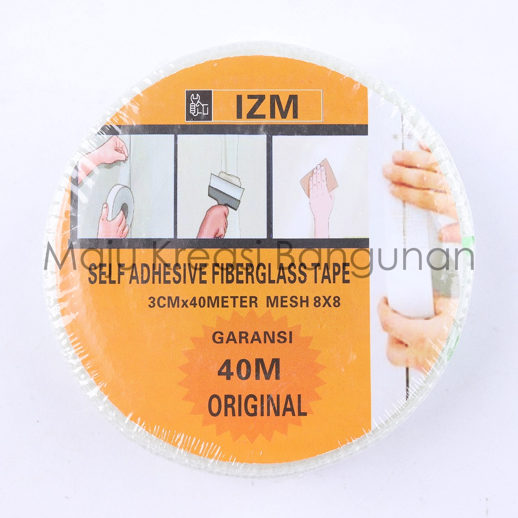 Lakban Gipsum Kasa Gypsum 3Cm 3 Cm 1&quot; Inch Inci Lem Kain Fibertape 40 Meter 40M Fiberglass Tape