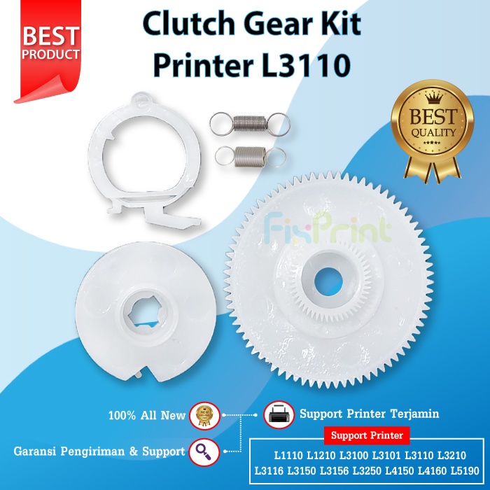 Clutch Gear Kit Gerigi Printer Epson L1110 L1210 L1250 L1256 L3100 L3101 L3110 L3210 L3116 L3150 L3156 L3250 L3256 L5190 L5290 L5296