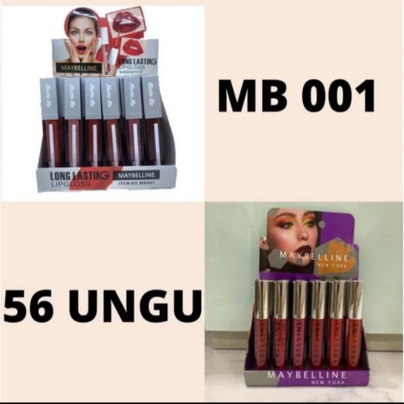 [ LUSINAN ] LIP CREAM MAYBELLINE WATERPROOF 56 UNGU / MB001