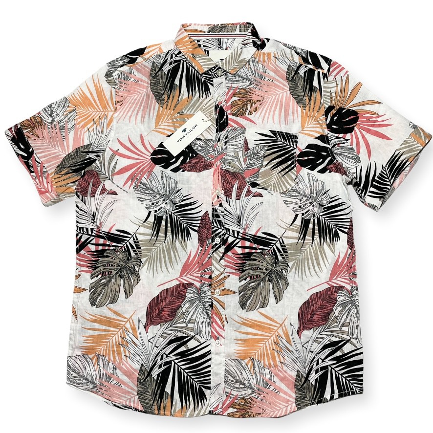 [TT22M] KEMEJA PRIA PANTAI TOM TAILOR PUTIH