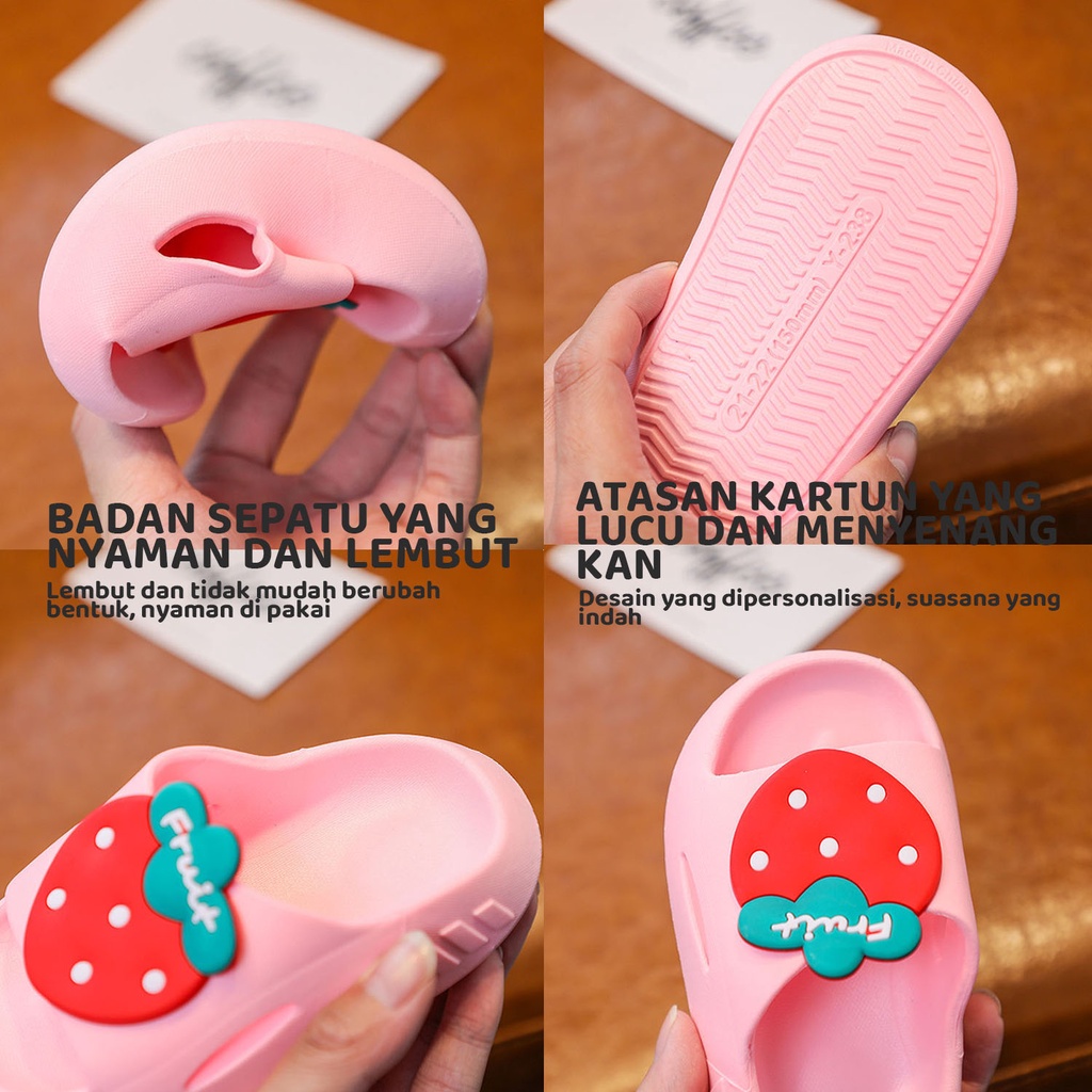 PROMO 10.10 PUNCAK ☀ACCBAYI☀ SA0006 SANDAL ANAK BUAH SANDAL ANAK /SENDAL ANAK / SANDAL BAYI / SANDAL CUTE UNISEX CUTE SEPATU ANAK IMPORT