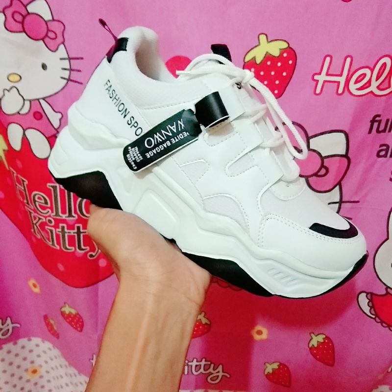 Sepatu sneakers wanita import Korea-5