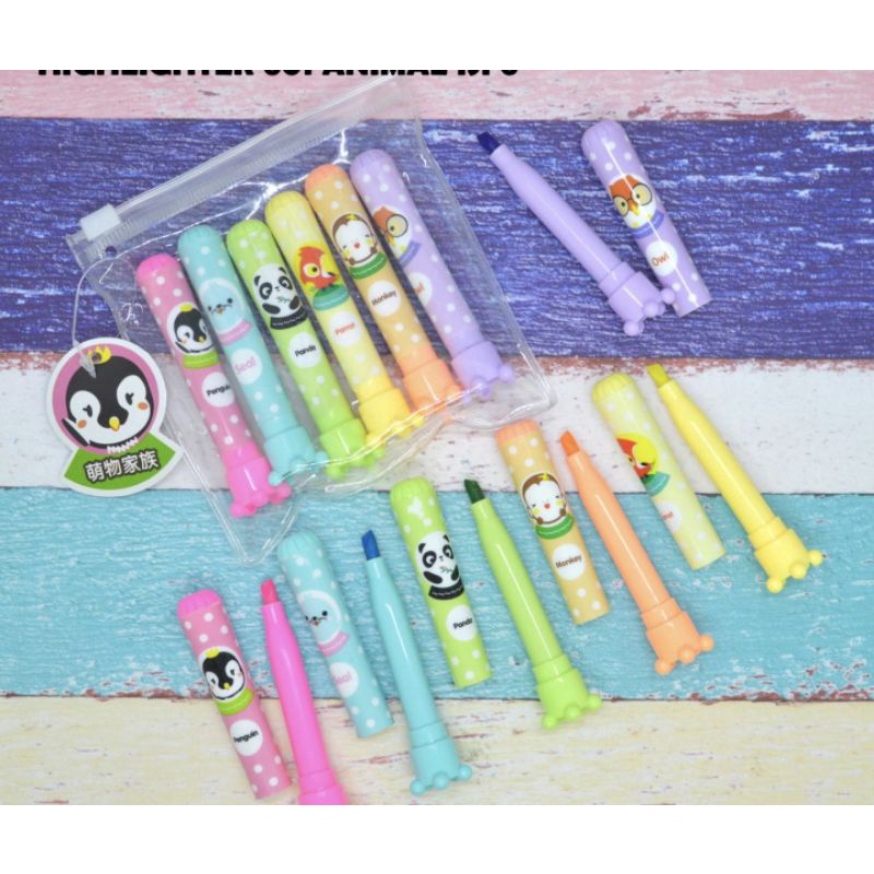 (6pc) STABILO LUCU/HIGHLIGHTER/STABILO PASTEL-ROKET