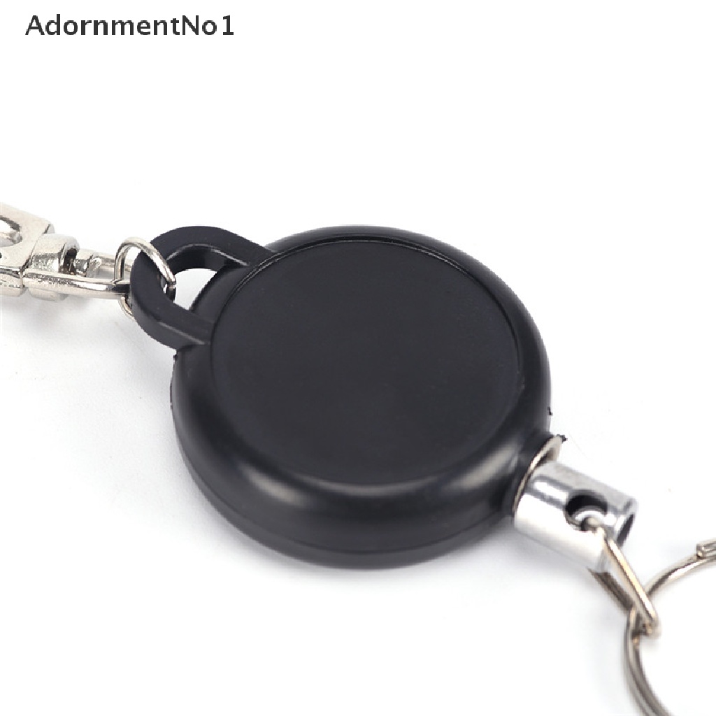 (AdornmentNo1) Gantungan Kunci / Kartu Identitas Retractable Bahan Baja