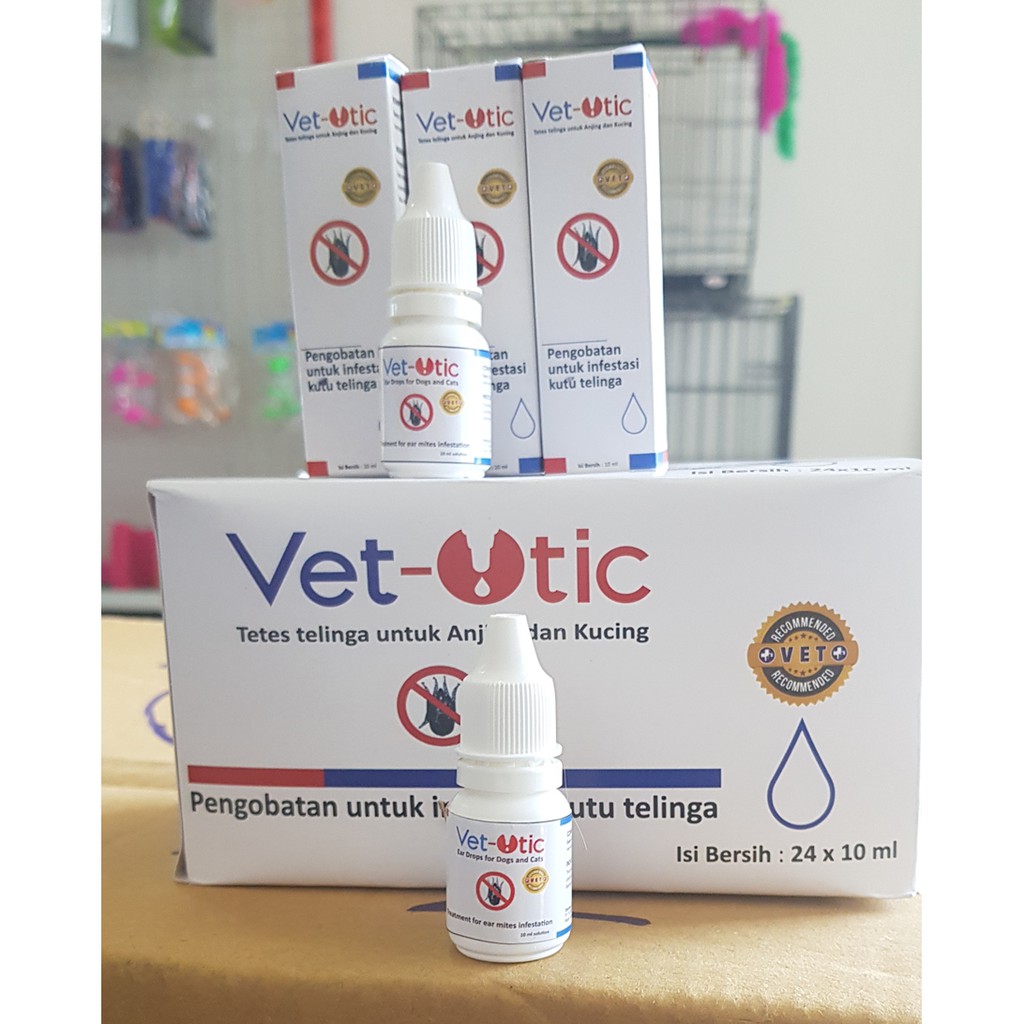 Obat Anti Kutu Telinga / Ear Mites Kucing Anjing VET OTIC 10 ML