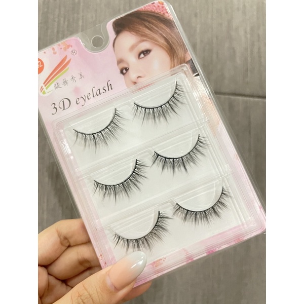 3 PASANG Japanese Fairy False Eyelashes Cos Handmade False Eyelashes Big Eyes Naturally Thick Eyelashes