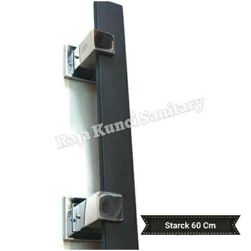 Pull Handle Starck Hitam 168-60Cm Matt Black/Gagang Pintu/Tarikan Pintu Stainless