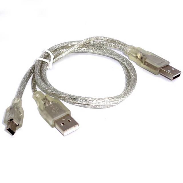 Kabel Data Hardisk External 2.5&quot; USB 2.0 Cabang 5 Pin HDD Ext Portable