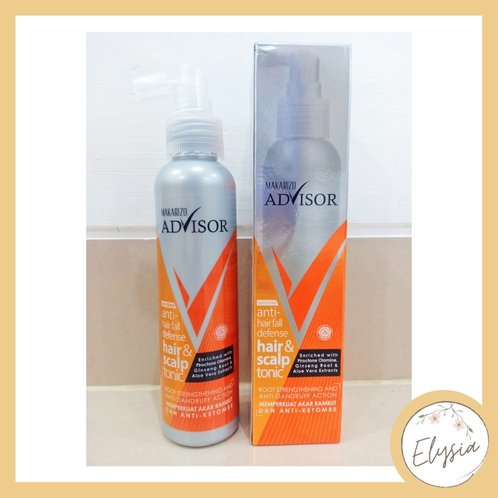 Makarizo Advisor Hair &amp; Scalp Tonic 145mL / Perawatan Rambut Rontok dan Ketombe / Anti Hair Fall