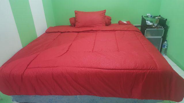 180 X 200 3d Emboss King Size !!! Bedcover + Sprei Katun Jepang Premium Quality cotton Co