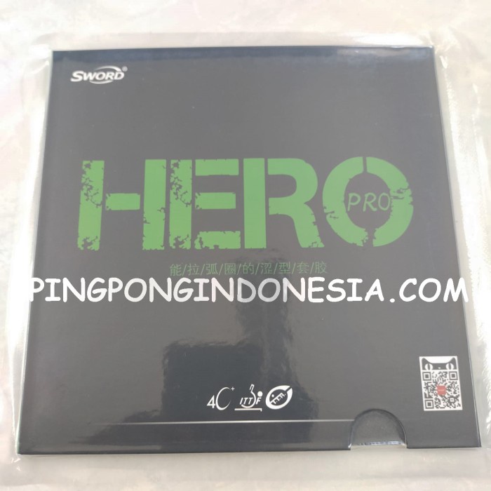 Sword Hero Pro - Rubber Karet Pingpong Tenis Meja Bat Bet Provincial - Hitam