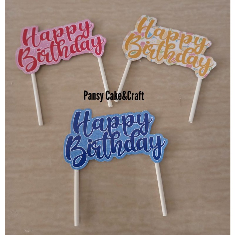 

Cupcake topper Happy Birthday Ekonomis