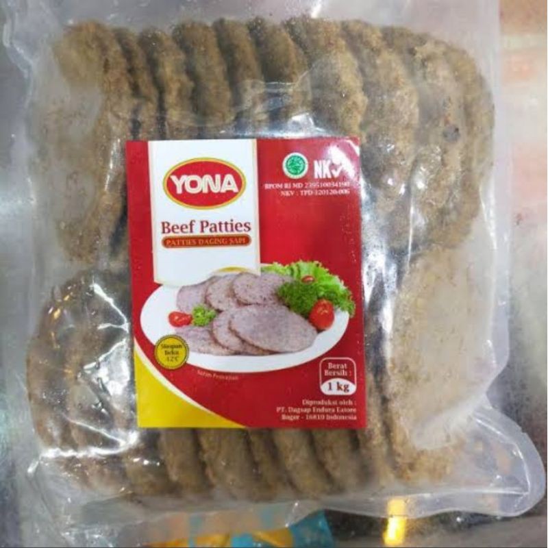 

Yona Beef Patties 1kg