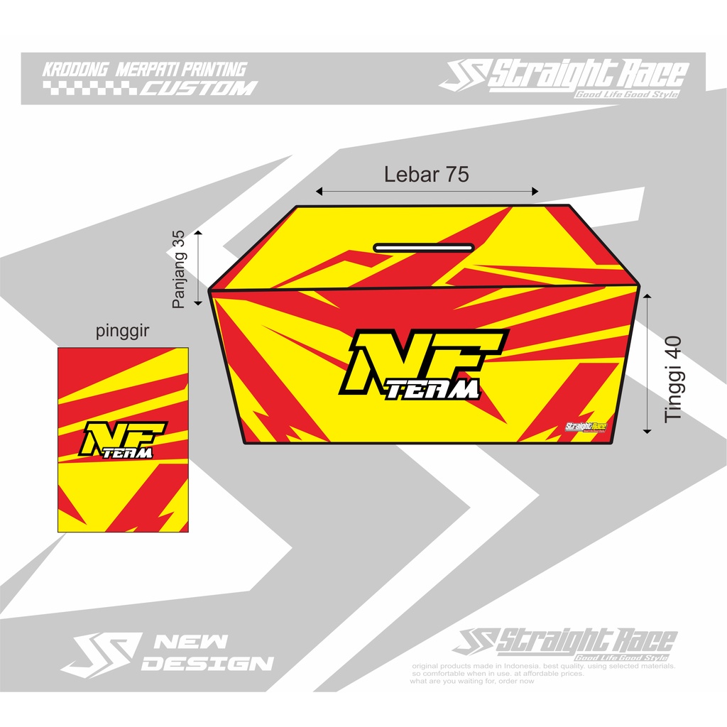 KERODONG MERPATI  CUSTOM UKURAN 75x40x35  6 PETAK STRAIGHT RACE