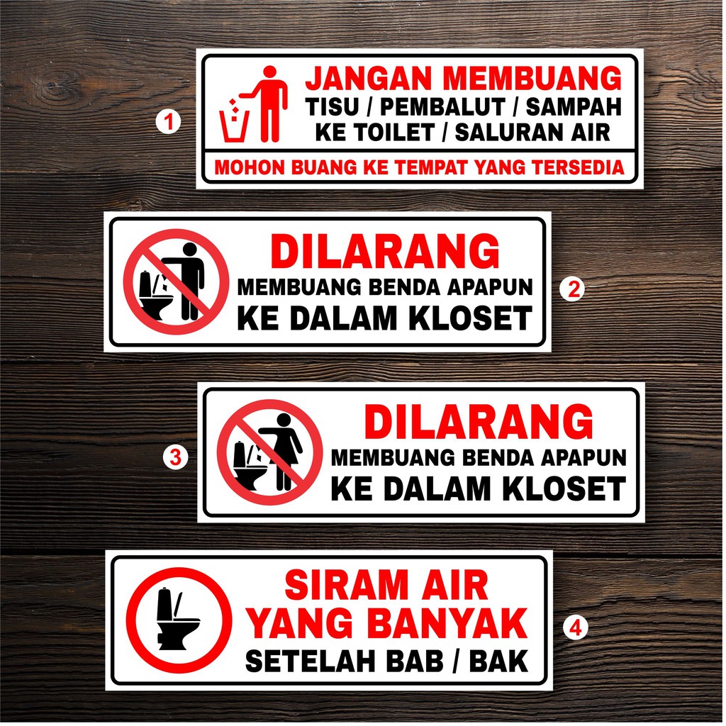 

Sticker Stiker Toilet Waterproof