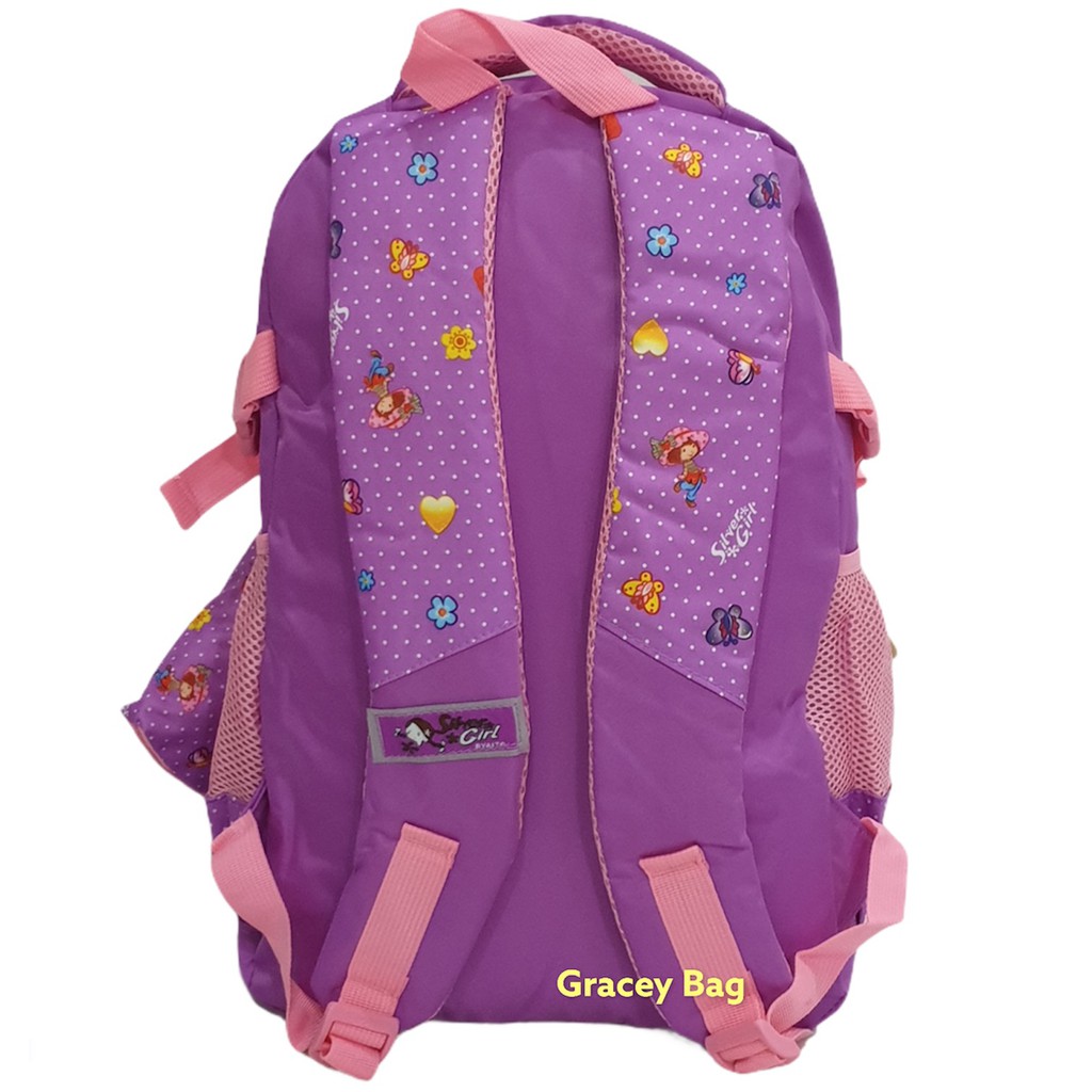 GB-70279V Tas Ransel Anak Perempuan Silvergirl Motif Strawberry Shortcake