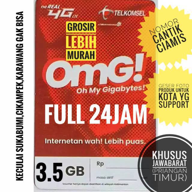 Voucher Kuota Telkomsel 3.5GB Jawabarat