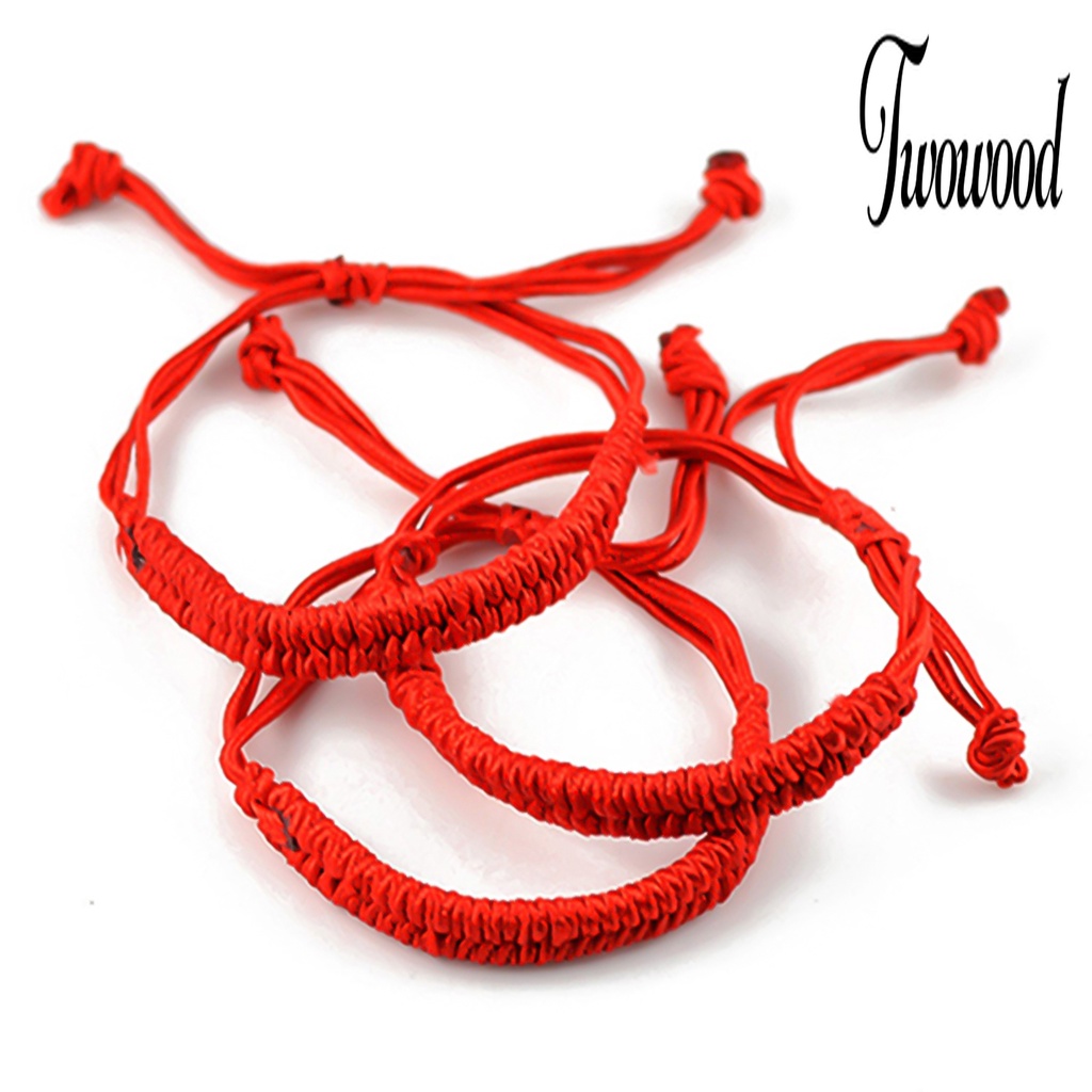 Gelang Tali Merah Handmade Adjustable Gaya China Untuk Unisex