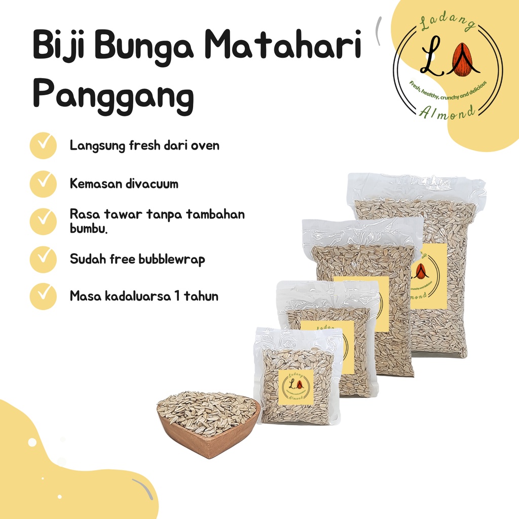 

Biji Bunga Matahari Panggang 150g - 250g