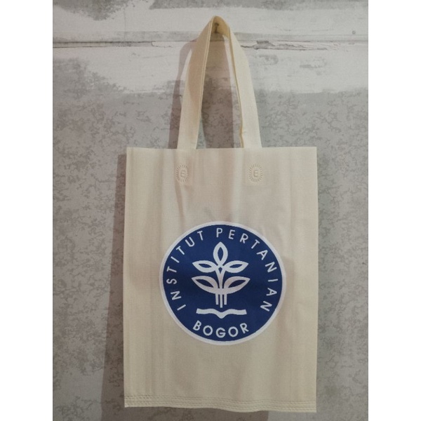 tas spunbon sablon goodybag custom 25×35×10