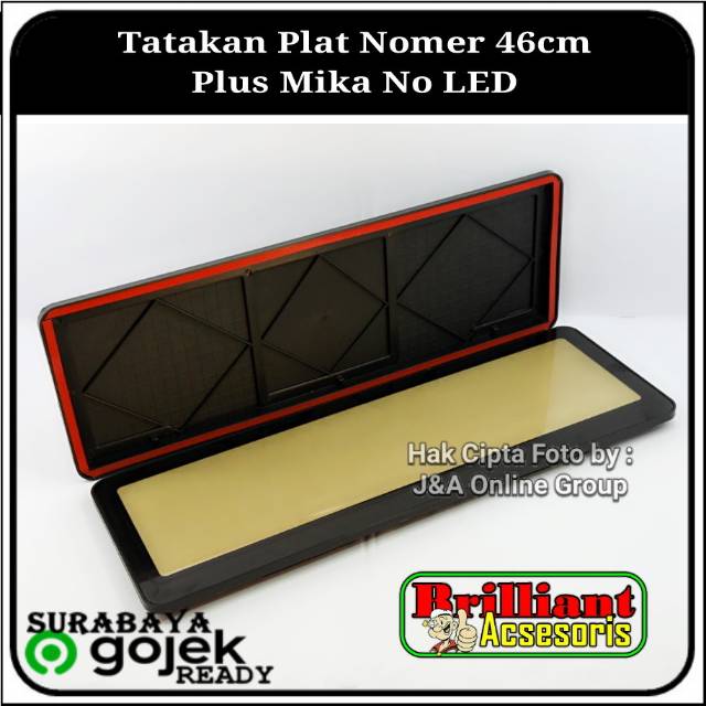 Tatakan Rumah Plat Nomer Mobil Tanpa Mika - 46cm - Harga isi 2pc