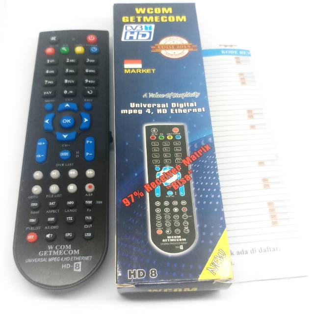 Remot receiver multi mp4.hd Getmecom hd8