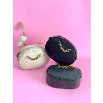 TAS WANITA OVAL DOUBLE LONG STRAP PREMIUM IMPORT