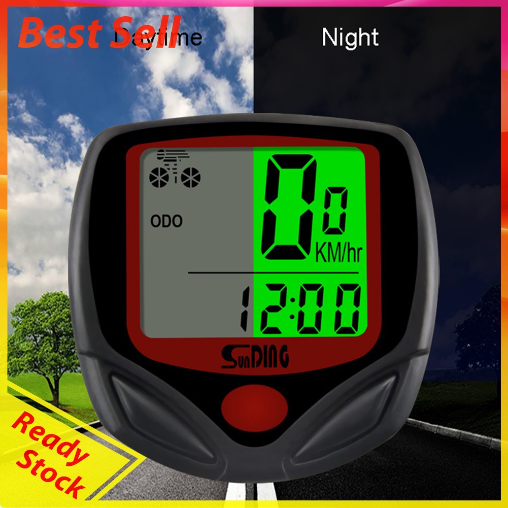 SunDing Bicycle Wired Computers Speedometer Waterproof Cycling Odometer