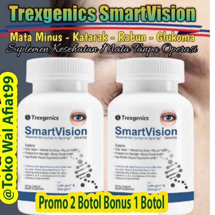 [Promo 2 Botol] Obat Mata Minus Katarak SmartVision Trexgenics