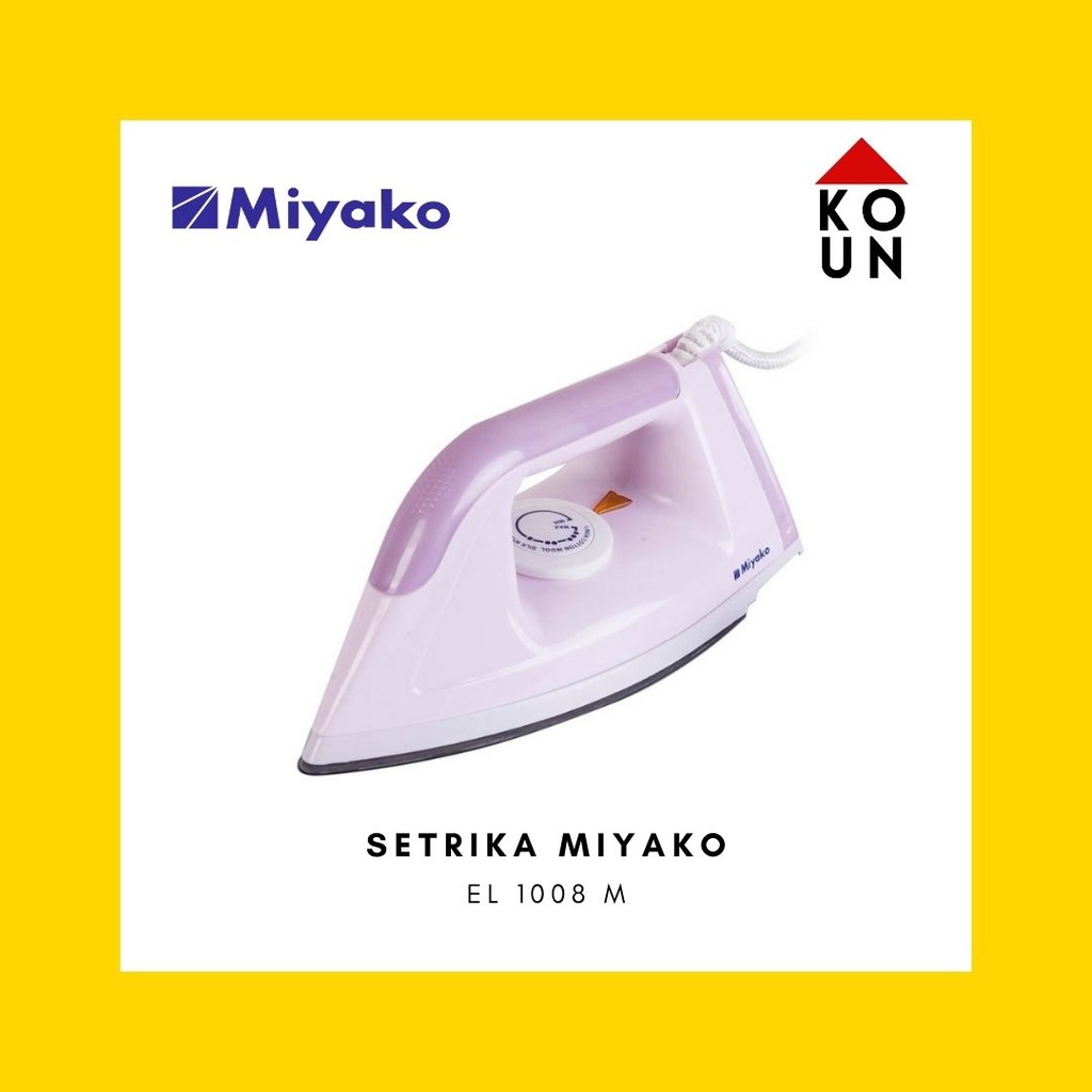 RK (COD READY) MIYAKO SETRIKA EL1008M / EL 1008M / EL-1008 M / EL-1008 M (395W) GARANSI RESMI / EL