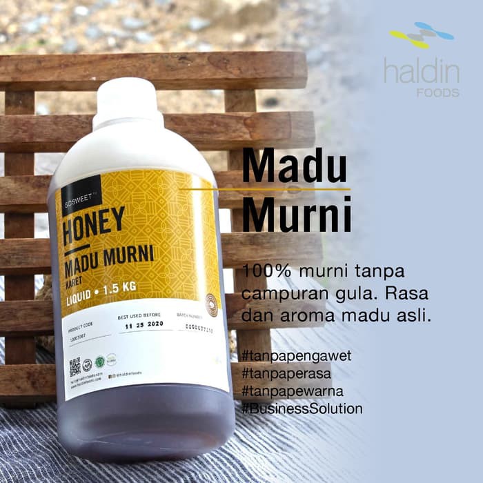 Madu asli 1 Liter HALDIN FOODS