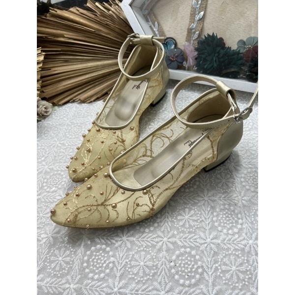 sepatu wanita cantik rafaizoutfit calia purie gold tinggi 3cm tahu