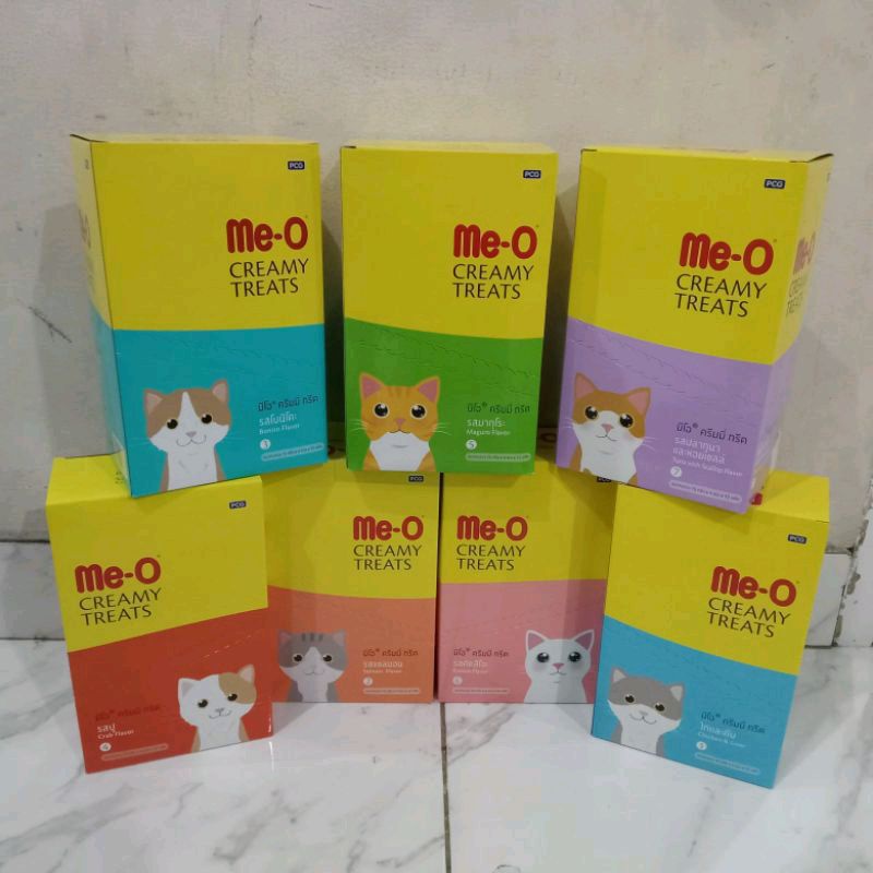 Meo Creamy Treats all varian promo 1box (isi 12pcs) 15gram×12 meo snack liquidt promo