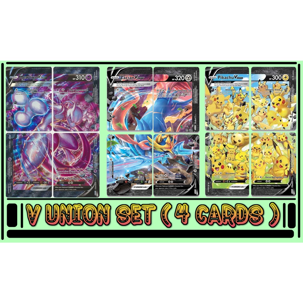 KARTU POKEMON TCG HOLOGRAM SPESIAL V UNION SET (4 CARDS)