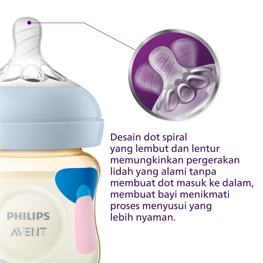 Philips Avent Natural PPSU Twin Bottle 0M+ 125ml SCF581/20 Botol Bayi