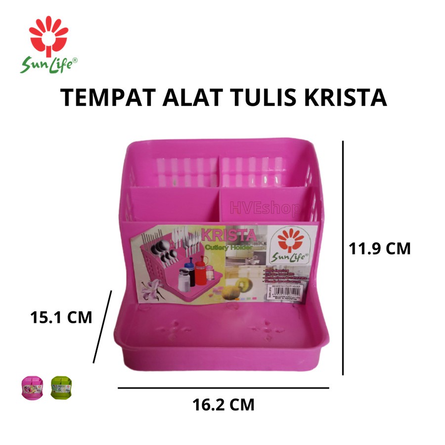 SUNLIFE Tempat Sendok KRISTA /Wadah Alat Tulisdan Rak kamar mandi