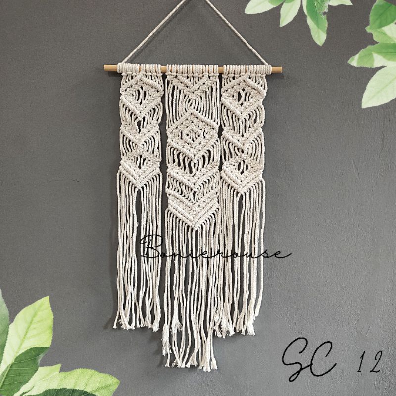 Hiasan Dinding Dekorasi Macrame Pajangan Ruang Tamu aesthetic minimalis SC12