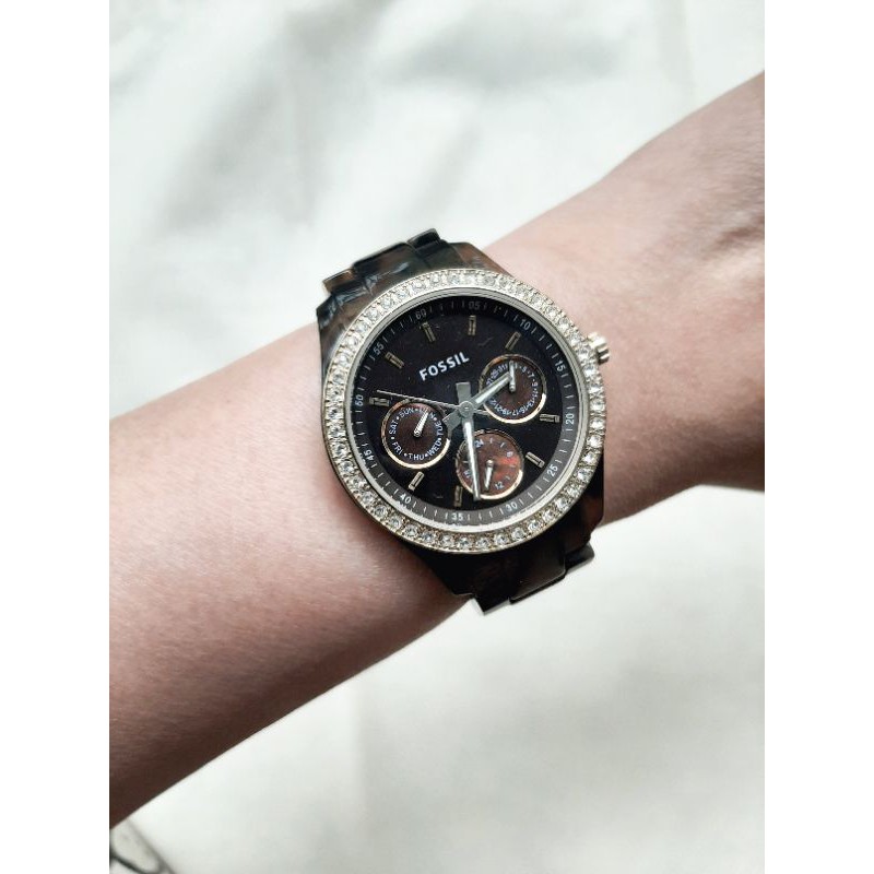 FOSSIL Watch ES2795 / Jam Tangan Second Ori Keramik Mewah