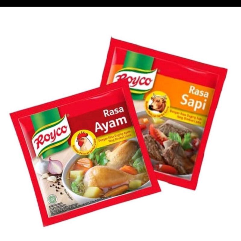 

Royco rasa ayam / sapi renceng / 12 sachet