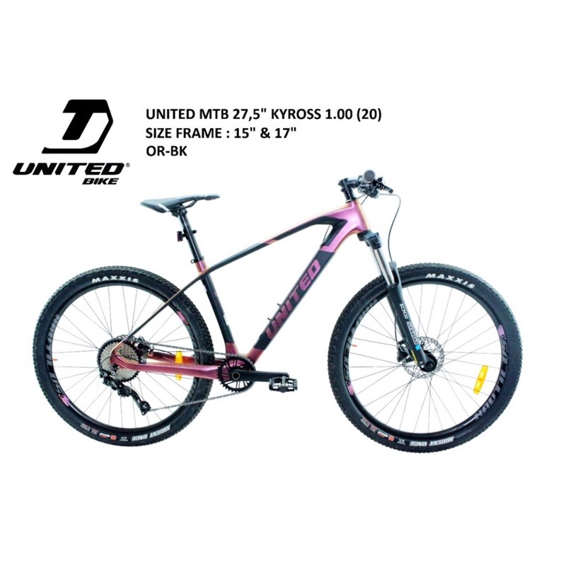 promo year end sale 27.5”/29” united kyross 1.0 10Sp deore m6000 boost frame fork suntour xcm 32