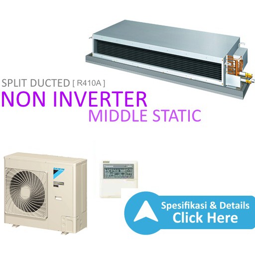 AC Daikin Split Duct Middle Static - 6 PK