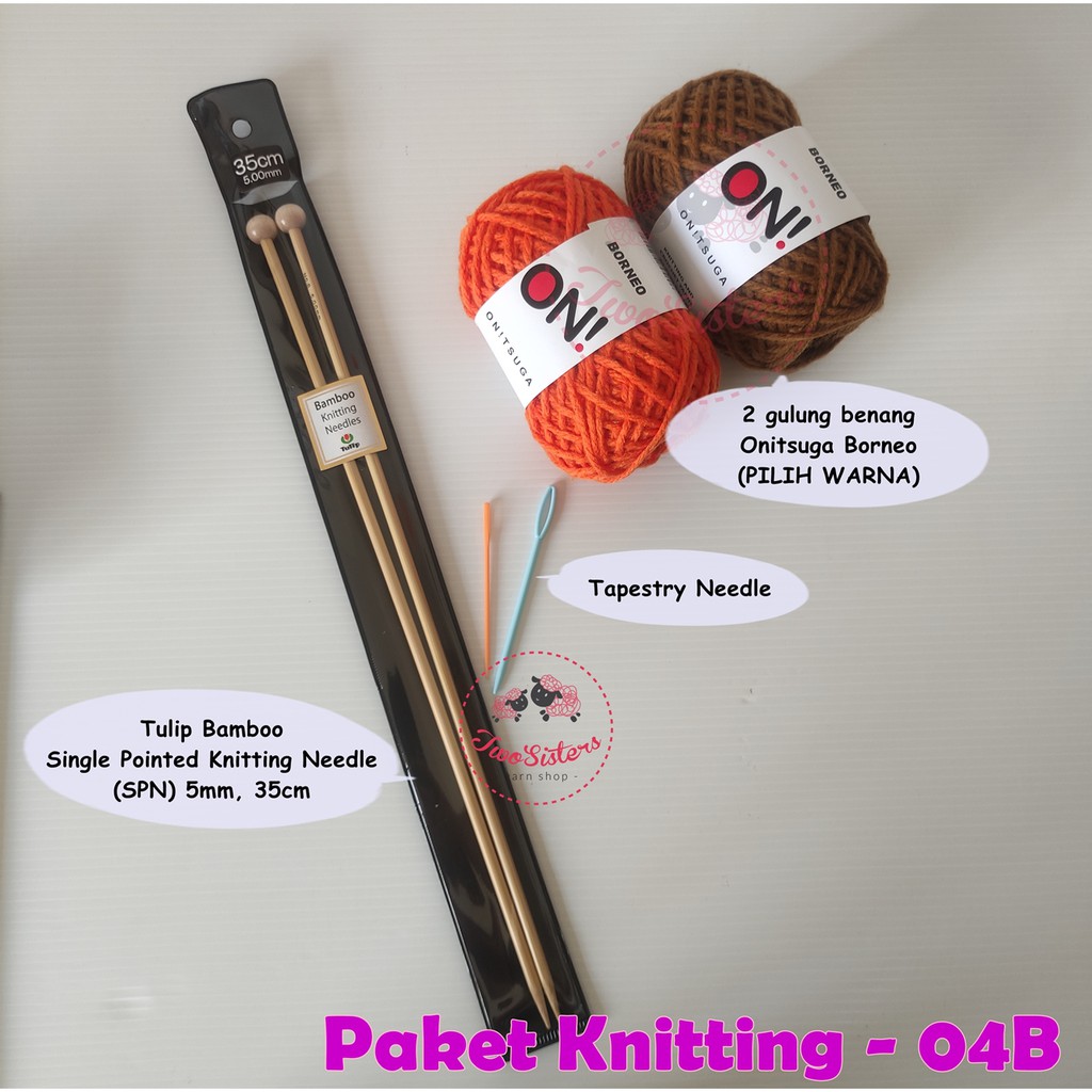 Paket Rajut Pemula/ Merajut Pemula/ Perajut Pemula - Knitting 04B