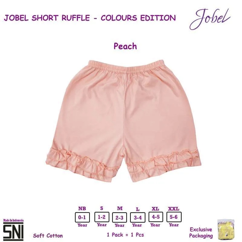 Jobel Girl Shorts Ruffle edition 4pcs Celana Anak Perempuan