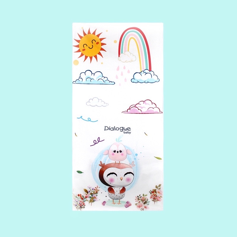 Dialogue Handuk Mandi Microfiber Bayi 60x120cm Lembut Halus DGH6014 Kado Bayi Lahir Gift NEWBORN