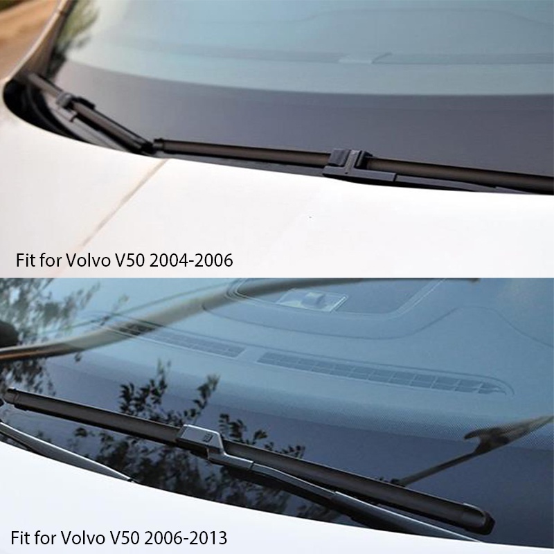 1 Set Karet Wiper Kaca Depan Mobil Untuk Volvo V50 2013 2012 2011 2010-2004