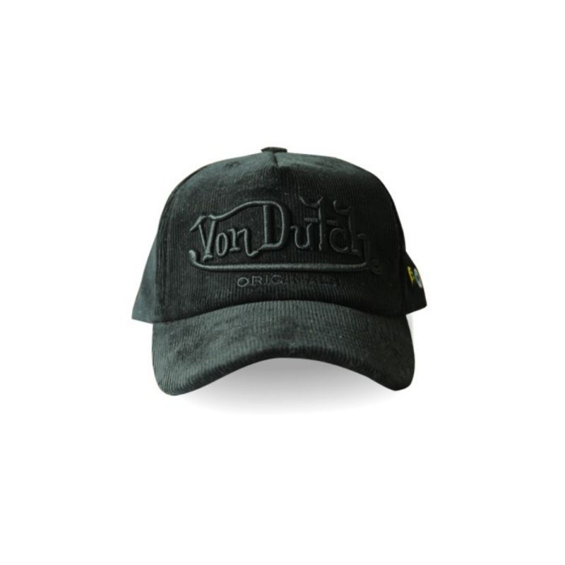 Vondutch Caps men Coudore - Von Dutch Topi Pria - Hitam / Full Black