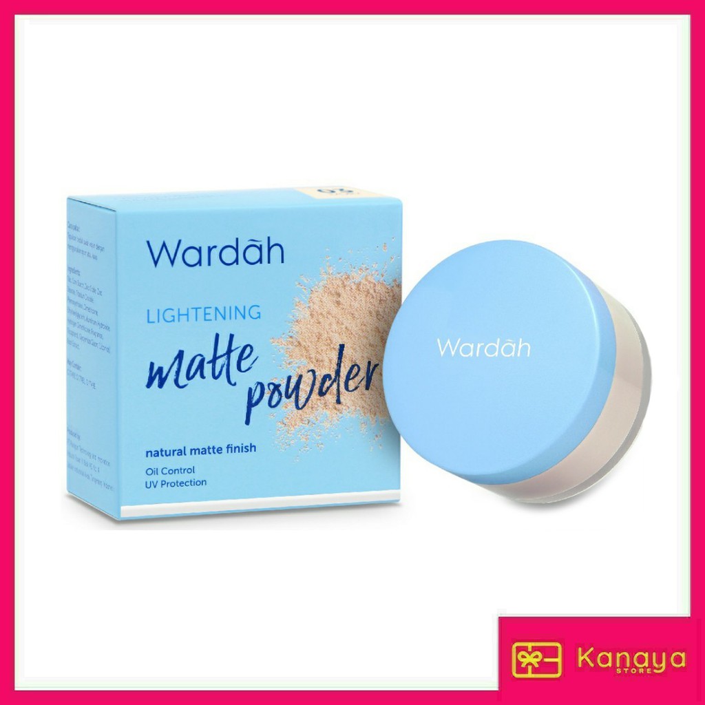 (BISA COD) Wardah Lightening Matte Powder - Bedak Tabur